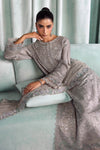 3 Piece Embroidered Tissue Silk Suit