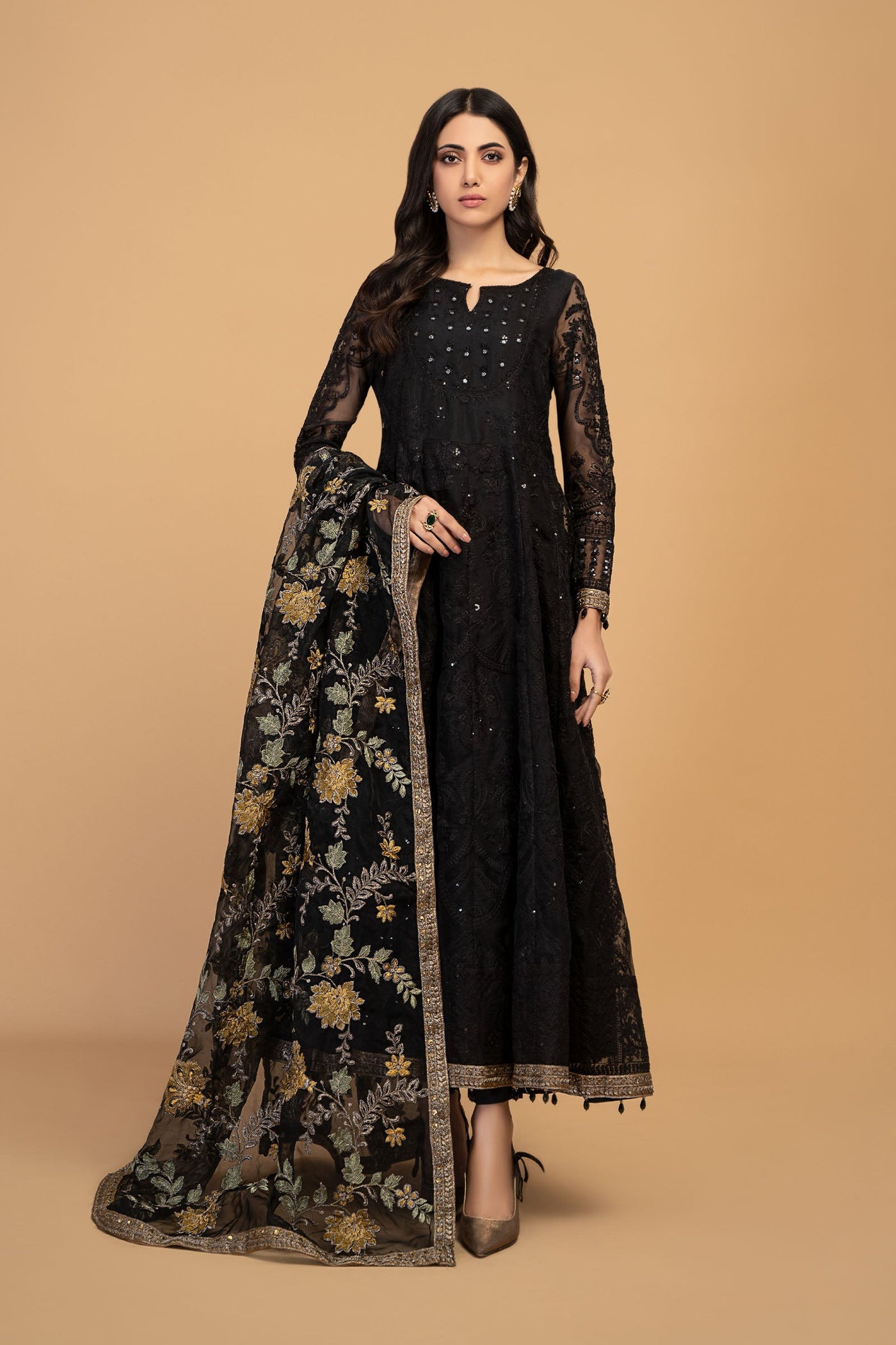 3 Piece Embroidered Suit