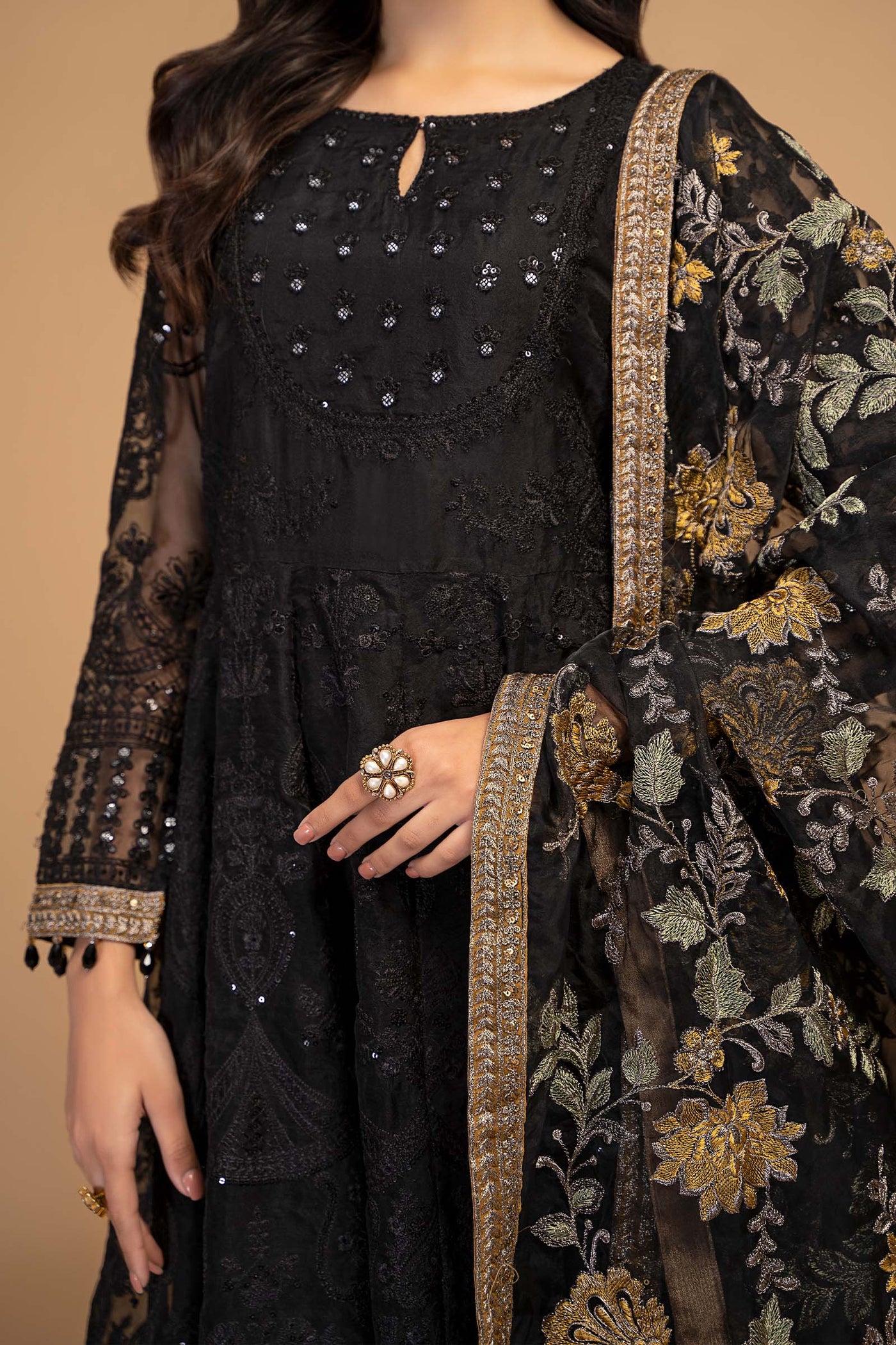 3 Piece Embroidered Suit