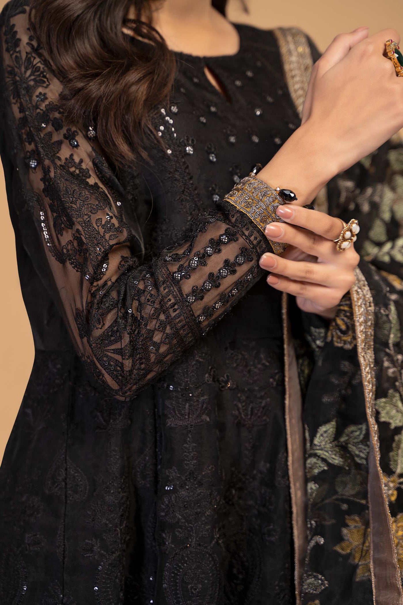 3 Piece Embroidered Suit