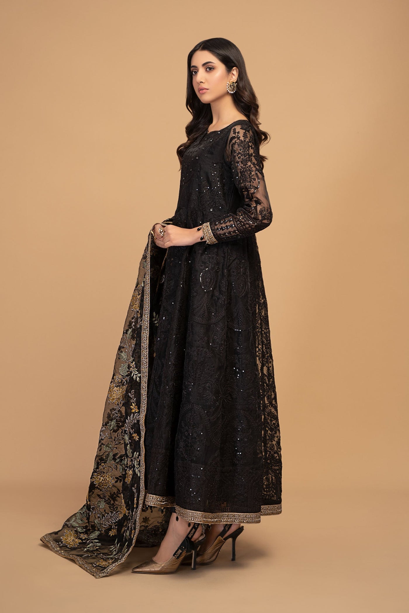 3 Piece Embroidered Suit