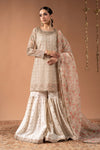 3 Piece Embroidered Organza Suit