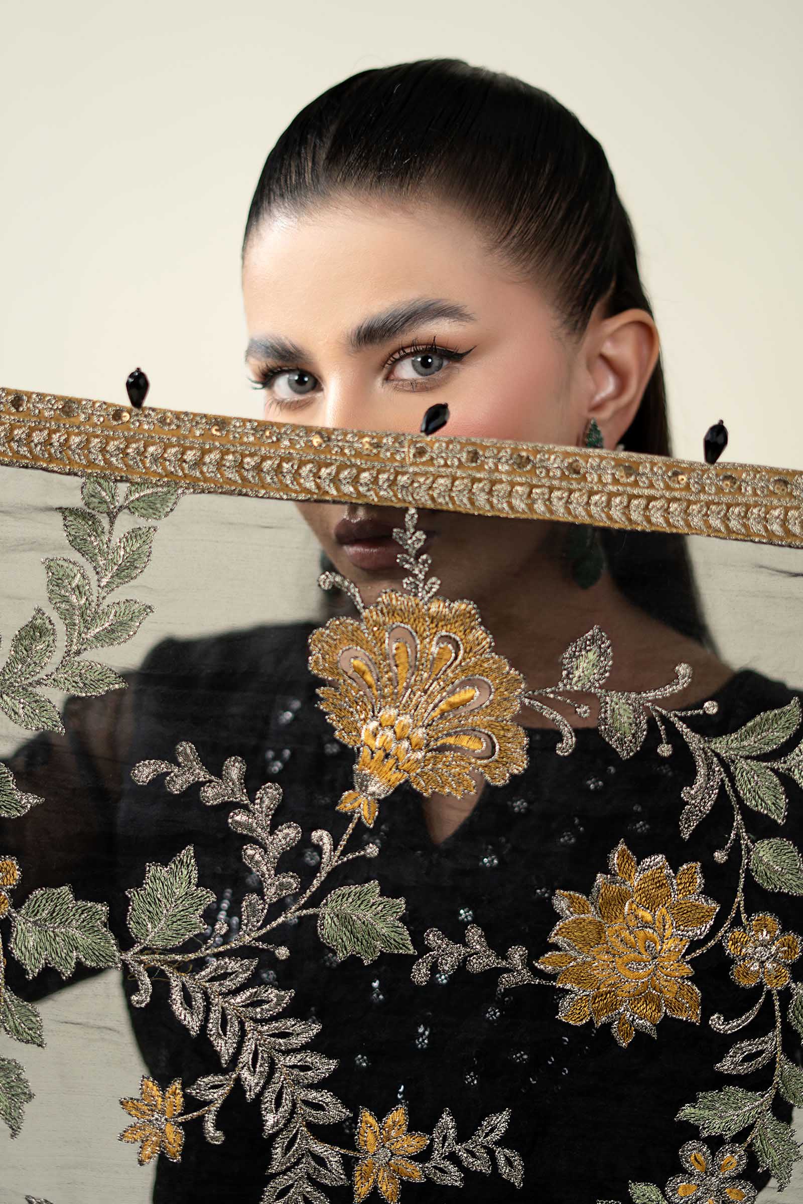 3 Piece Embroidered Suit