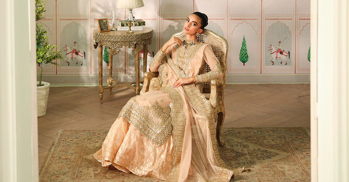 3 Piece Embroidered Net Suit