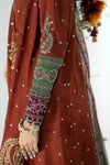 3 Piece Embroidered Raw Silk Suit