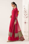 3 Piece Embroidered Raw Silk Suit