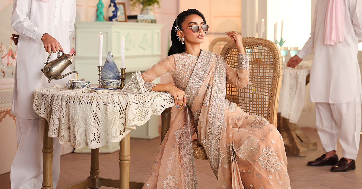 Embroidered Organza Saree
