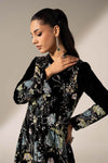 3 Piece Embroidered Velvet Suit