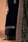 3 Piece Embroidered Velvet Suit