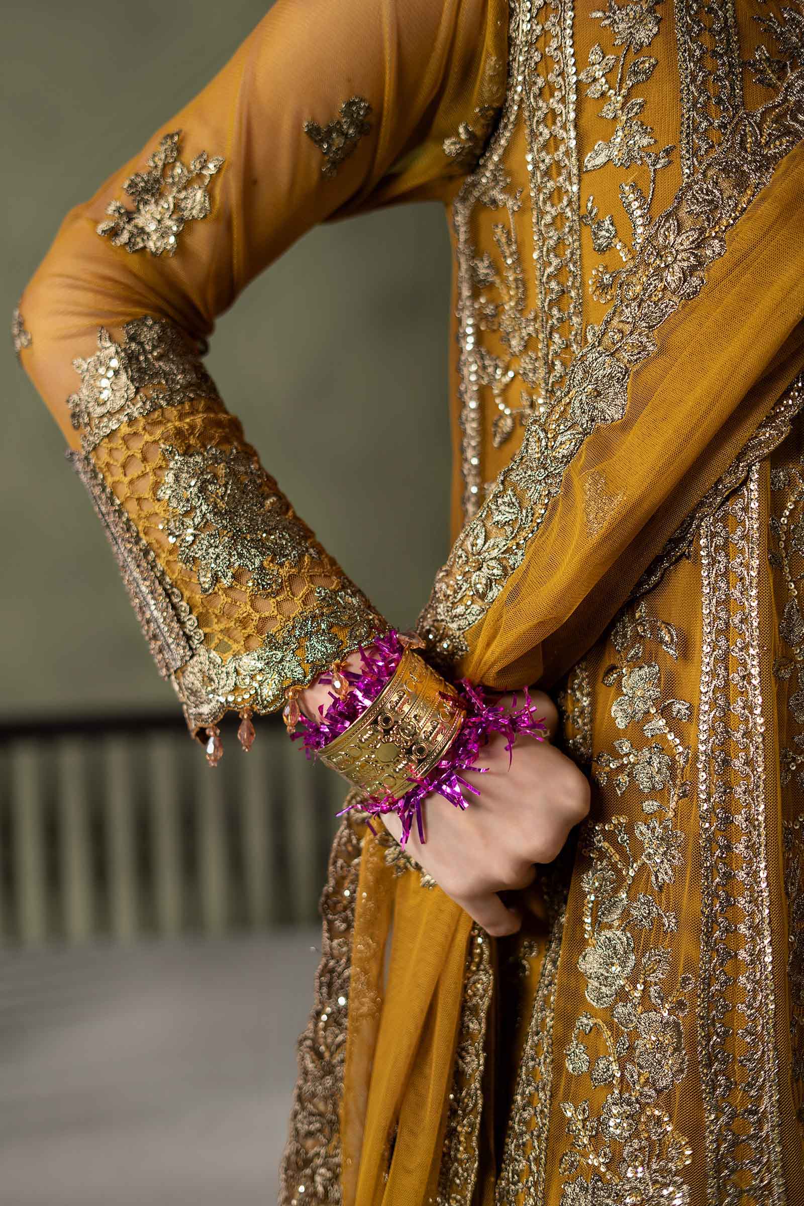 3 Piece Embroidered Net Suit