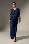 3 Piece Embellished Charmeuse Suit