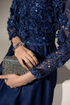 3 Piece Embellished Charmeuse Suit
