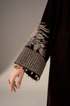 3 Piece Embroidered Velvet Suit