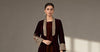 3 Piece Embroidered Velvet Suit