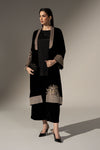 3 Piece Embroidered Velvet Suit