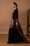 3 Piece Embroidered Velvet Suit