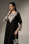 3 Piece Embroidered Cotton Satin Suit