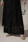 3 Piece Embroidered Cotton Satin Suit