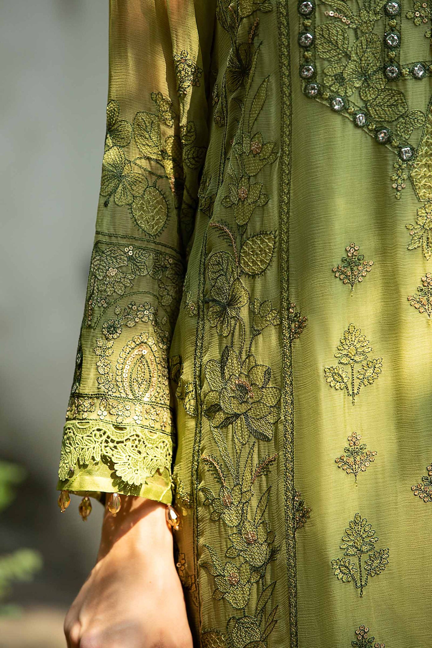3 Piece Embroidered Suit