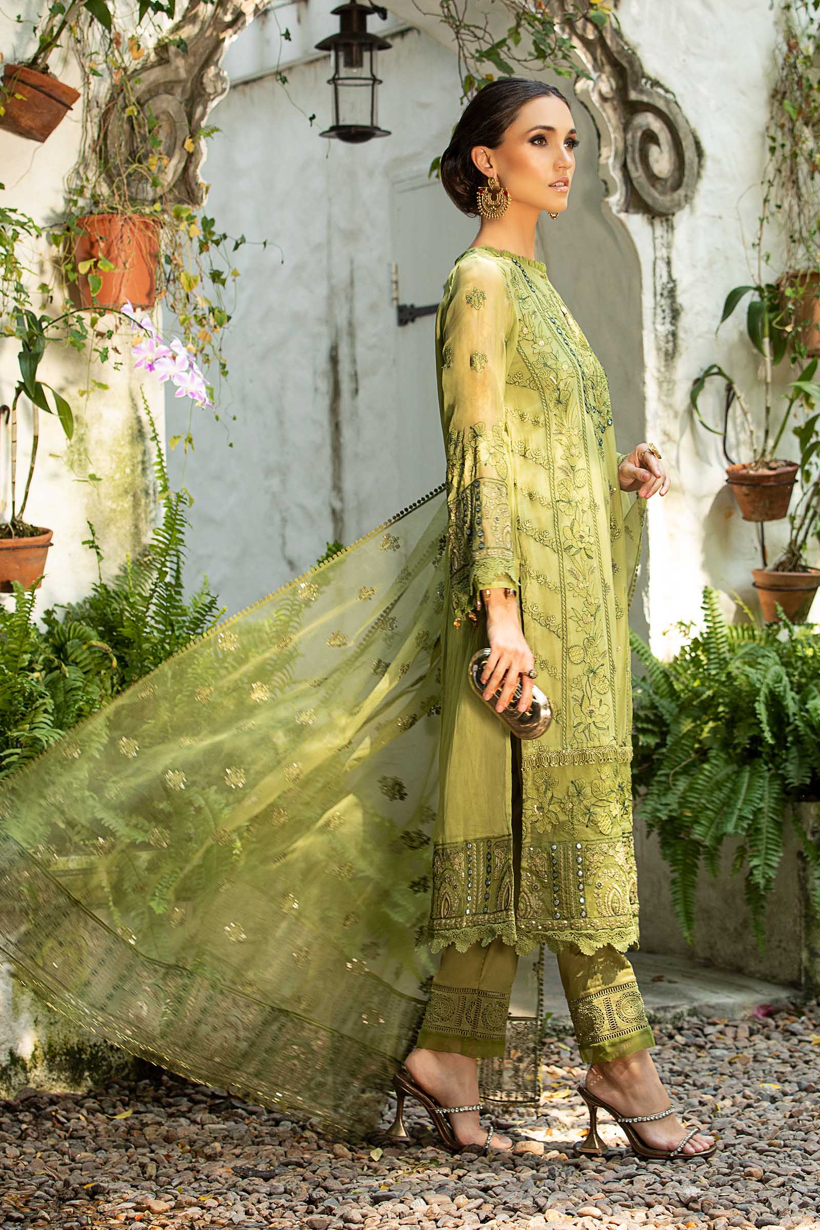 3 Piece Embroidered Suit