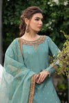 3 Piece Embroidered Raw Silk Suit