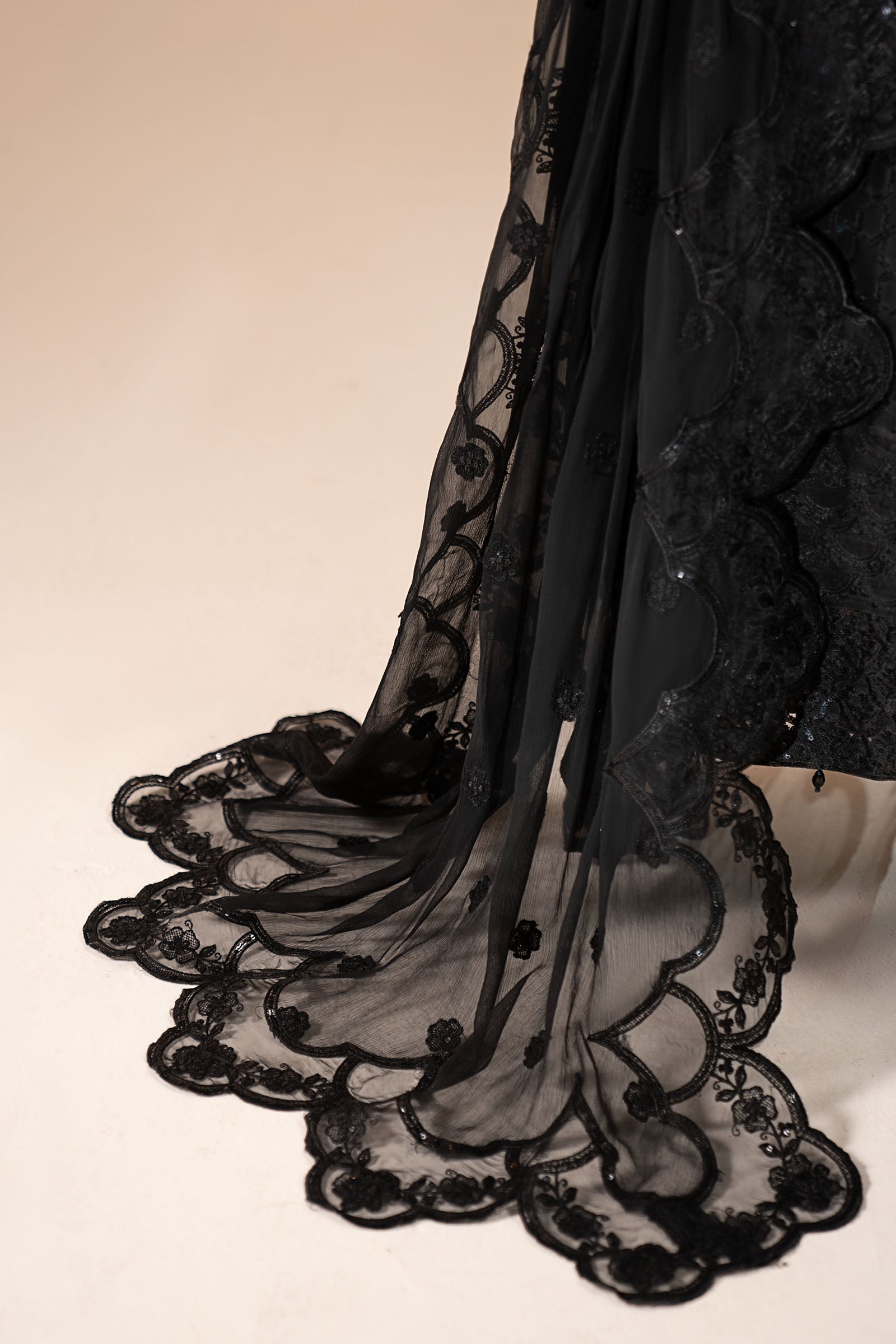 3 Piece Embroidered Chiffon Suit