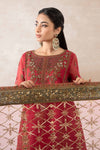 3 Piece Embroidered Organza Suit