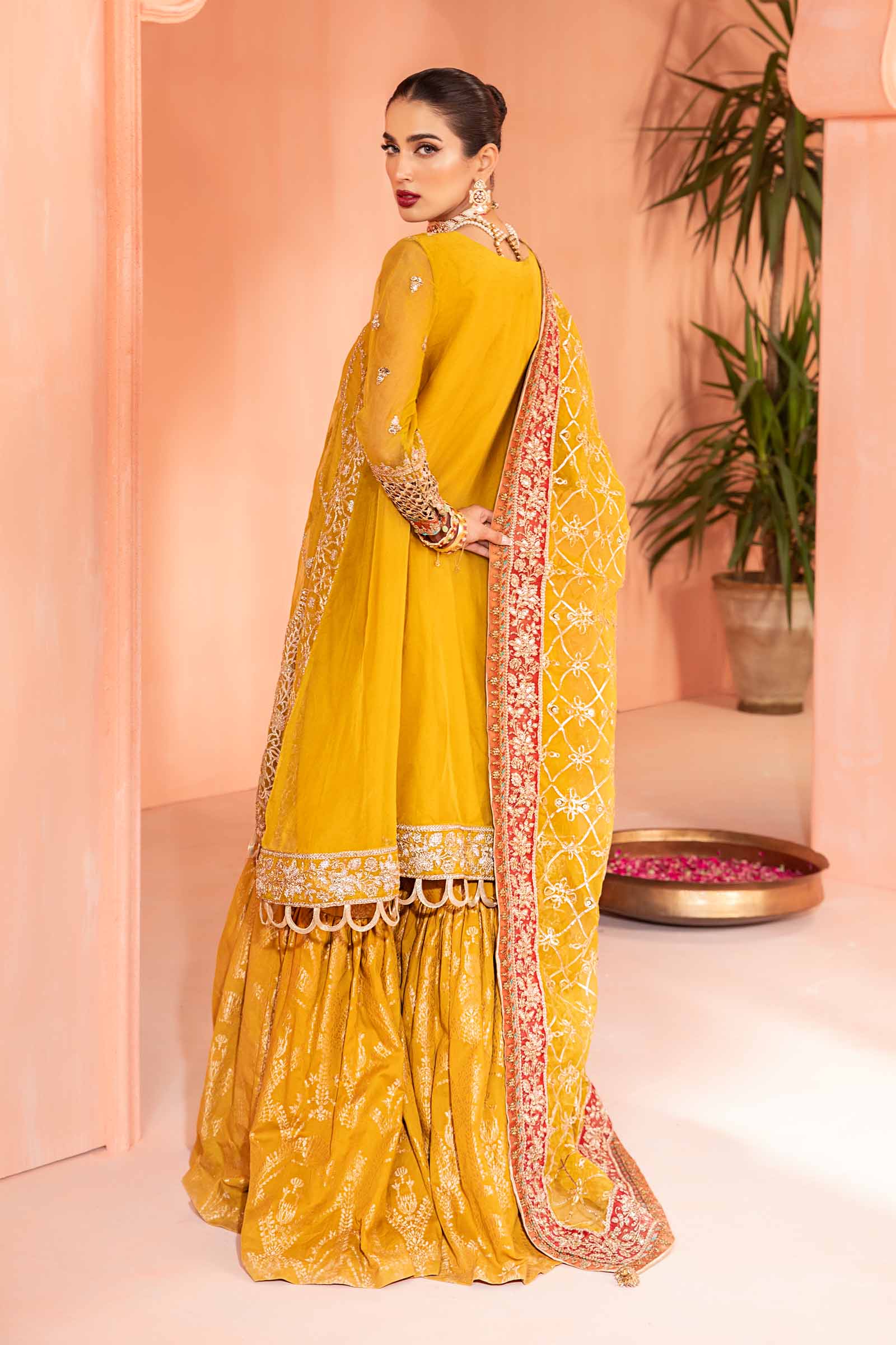 3 Piece Embroidered Organza Suit