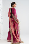 3 Piece Embroidered Raw Silk Suit