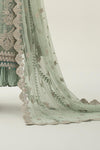 3 Piece Embroidered Organza Suit
