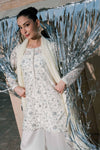 3 Piece Embroidered Net Suit