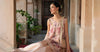 2 Piece Embroidered Textured Silk Suit