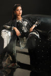 3 Piece Embroidered Charmeuse Suit