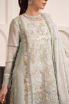 3 Piece Embroidered Raw Silk Suit