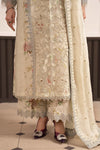 3 Piece Embroidered Raw Silk Suit