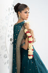 3 Piece Embroidered Raw Silk Suit