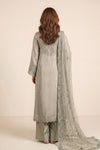 3 Piece Embroidered Tissue Silk Suit