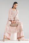 3 Piece Embroidered Tissue Silk Suit