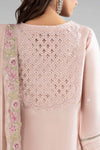 3 Piece Embroidered Tissue Silk Suit