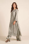 3 Piece Embroidered Tissue Silk Suit