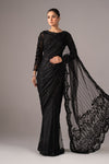 Embroidered Net Saree
