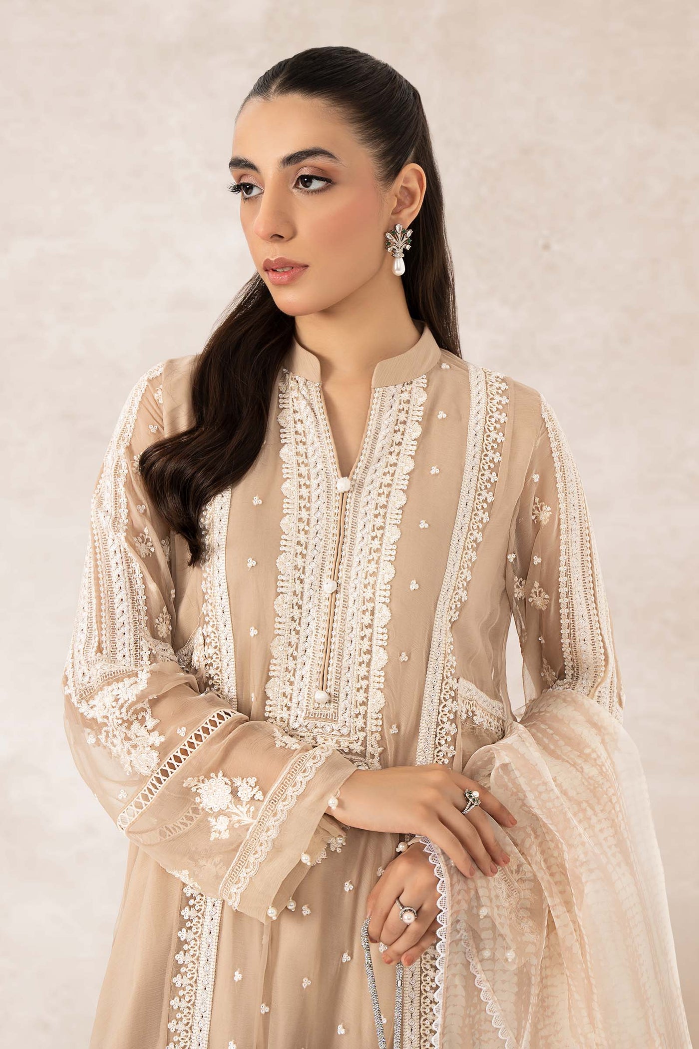 3 Piece Embroidered Suit