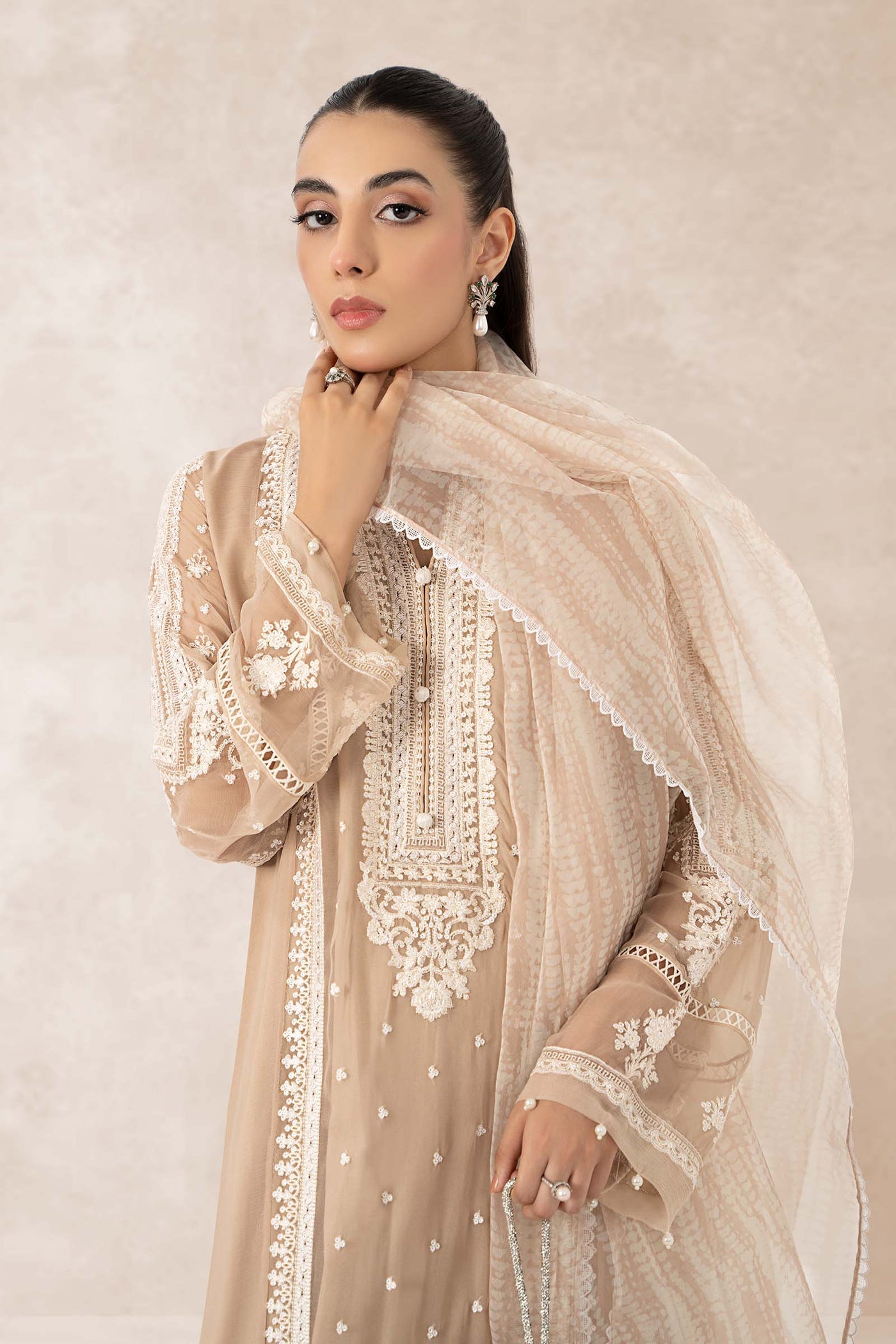 3 Piece Embroidered Suit