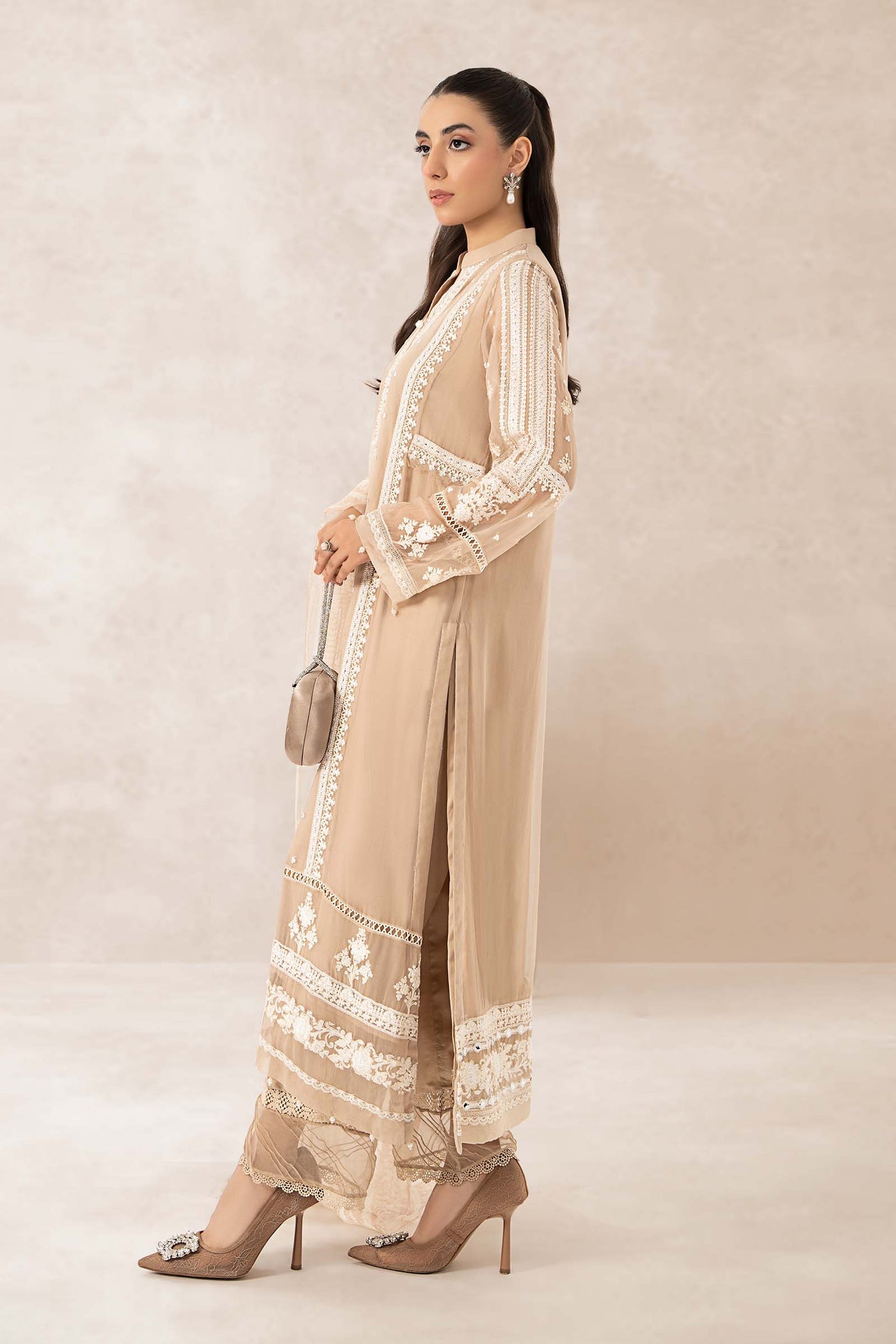 3 Piece Embroidered Suit