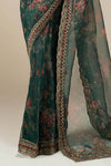 Embroidered Organza Saree