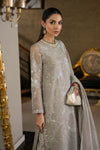 3 Piece Embroidered Organza Suit