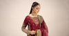 3 Piece Embroidered Raw Silk Suit
