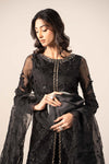 3 Piece Embroidered Organza Suit