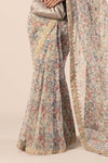 Embroidered Organza Saree
