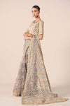 Embroidered Organza Saree